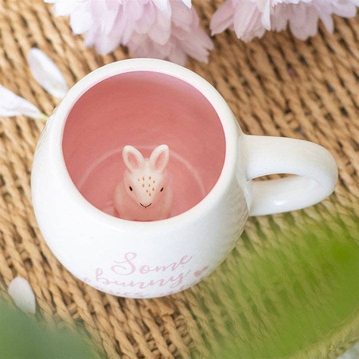 Some Bunny Loves You Peekaboo Easter Bunny Mug