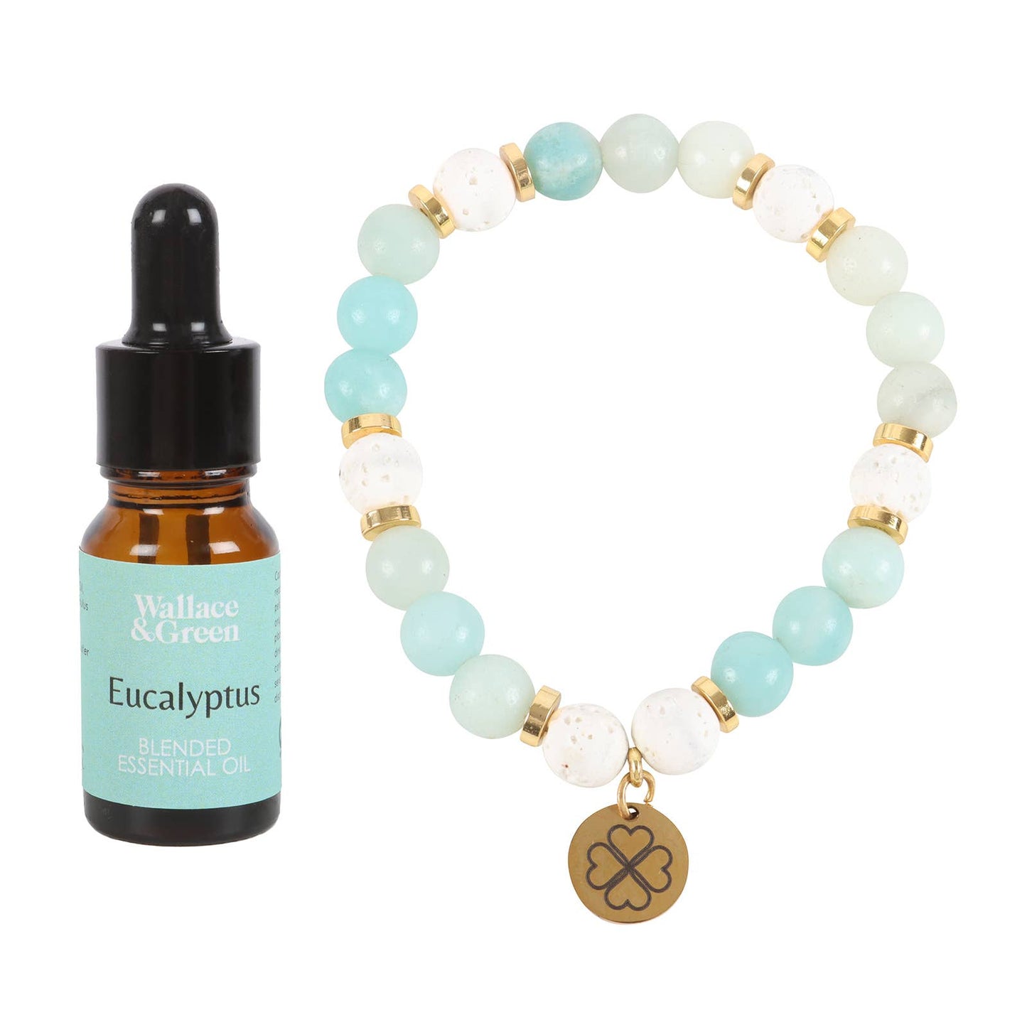 Abundance Amazonite Crystal Essential Oil Bracelet