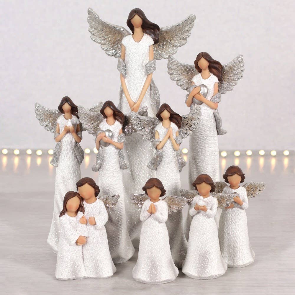 Peace Pray Love Child Angel Ornaments