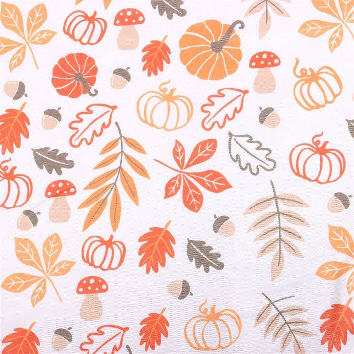 Autumn Leaves and Fall Pumpkin Print Apron