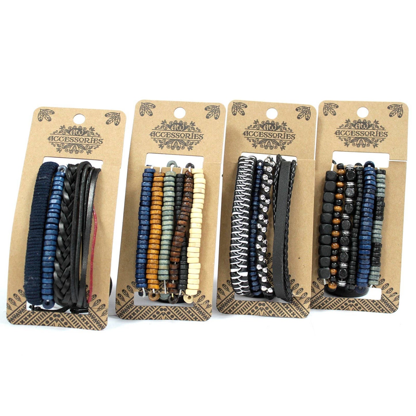 MBS-06 - Mens Bracelet Sets - Moody & Blue (asst)