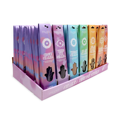 Chakra & Luck Incense Stick & Wooden Holder