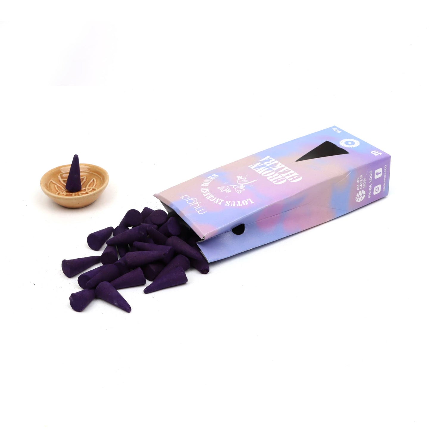 Chakra & Luck Incense Cones & Cone Holder
