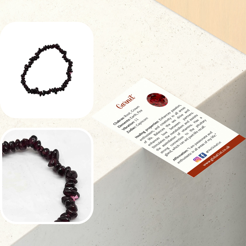 Gemstone Chip Stretch Bracelet