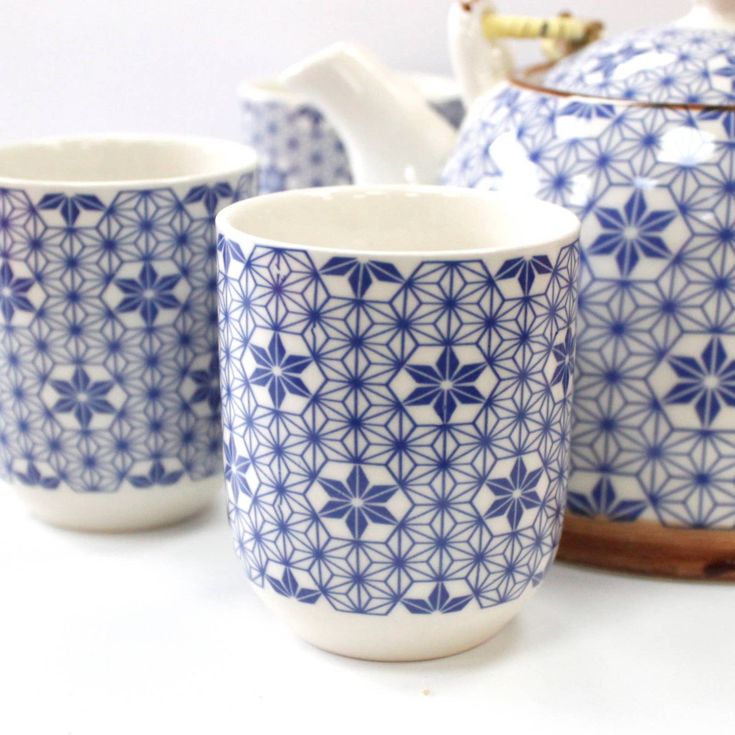 TeaP-08 - Herbal Teapot Set - Blue Star