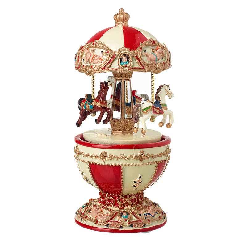 Christmas -EGG SHAPE MERRY GO ROUND (trT)