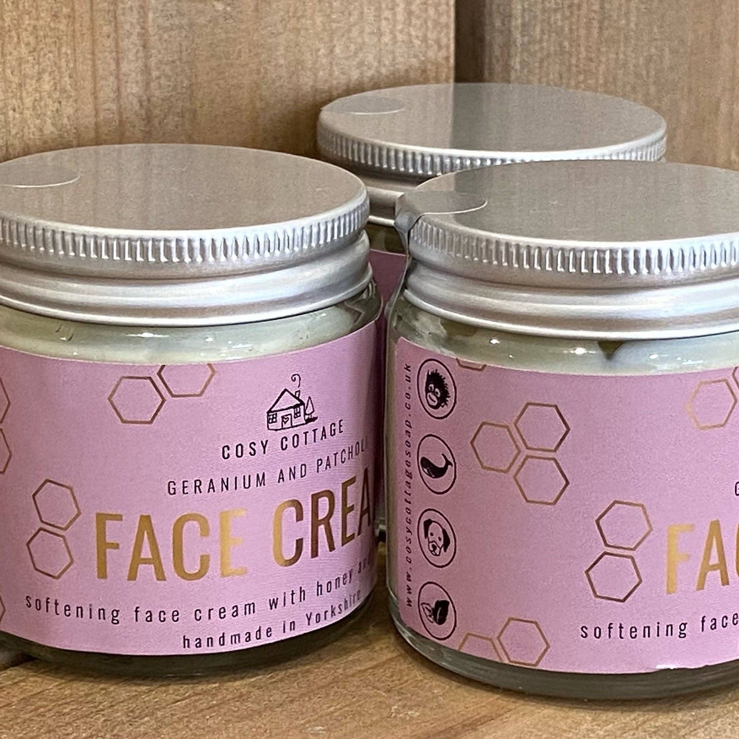 Honey & Rosehip Oil Face Cream with Geranium & Patchouli