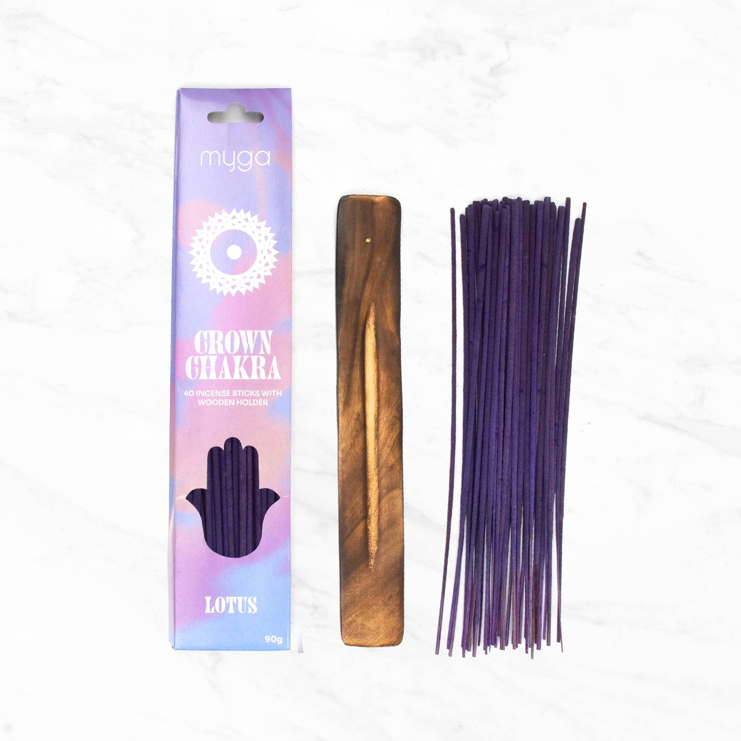 Chakra & Luck Incense Stick & Wooden Holder