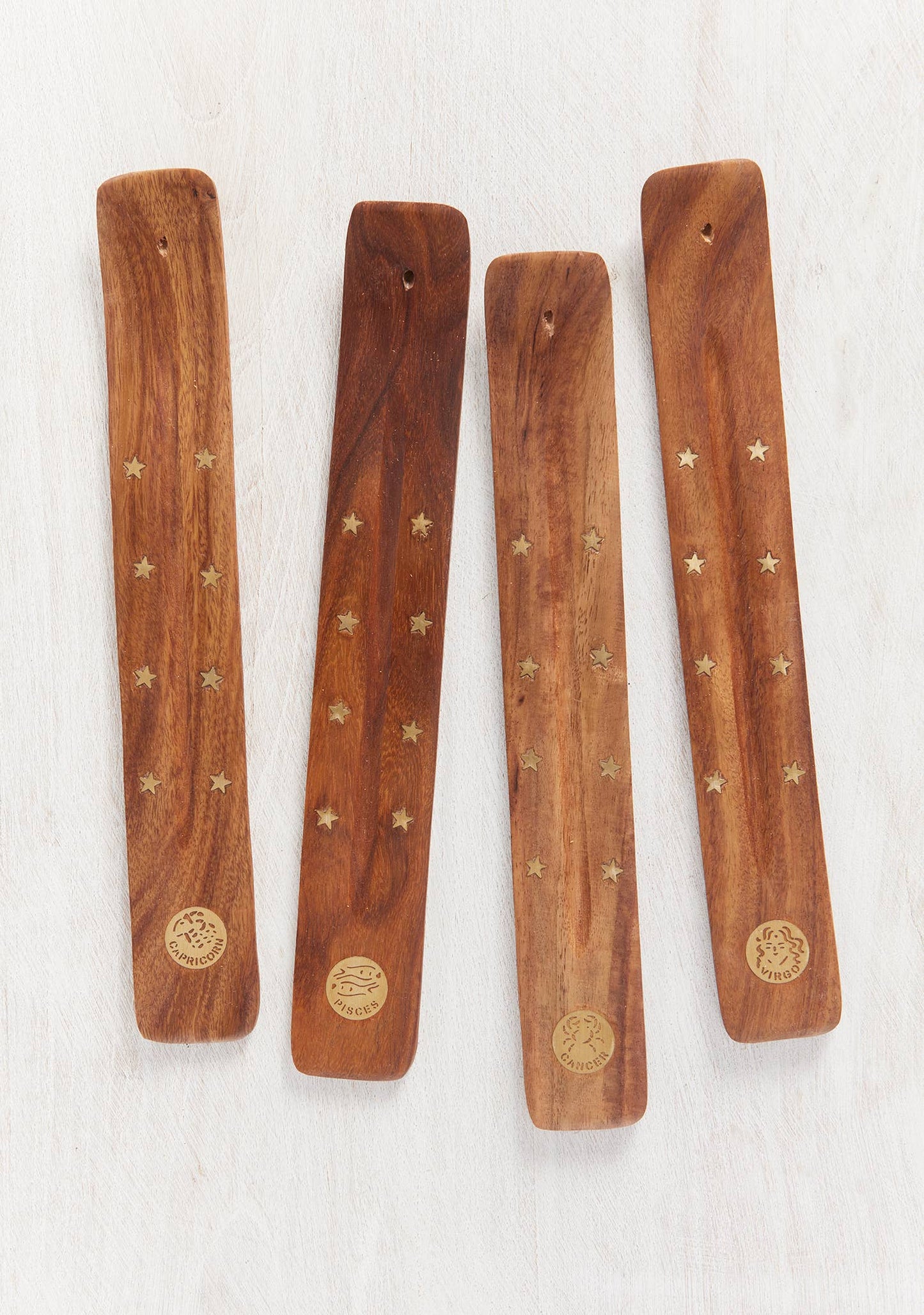 Zodiac Incense Holder, Natural, Brass