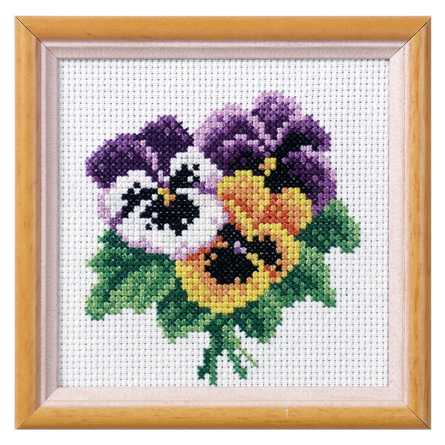 Cross Stitch Kit: Pansy