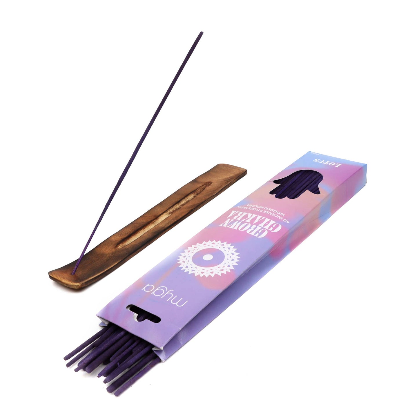 Chakra & Luck Incense Stick & Wooden Holder