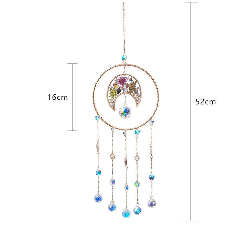 Dried Flower Special Round Suncatcher