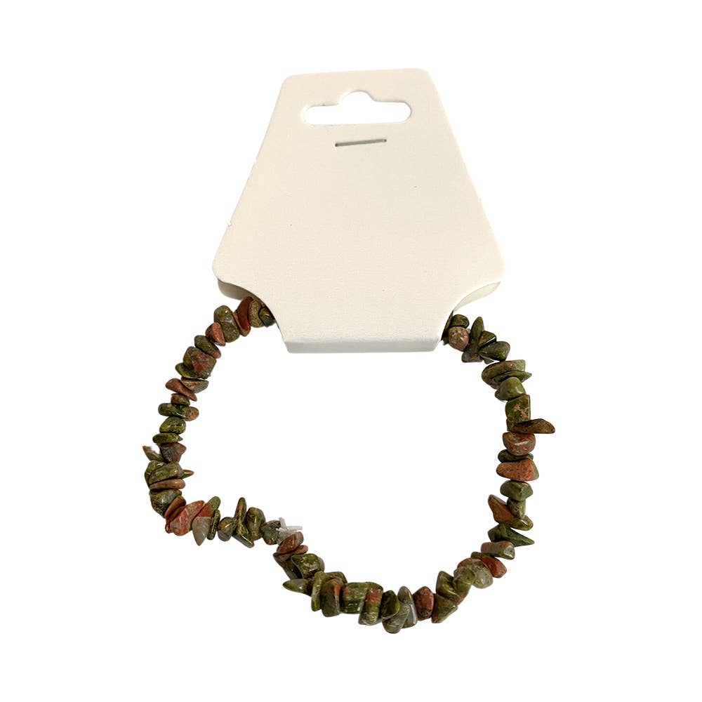 Gemstone Chip Stretch Bracelet