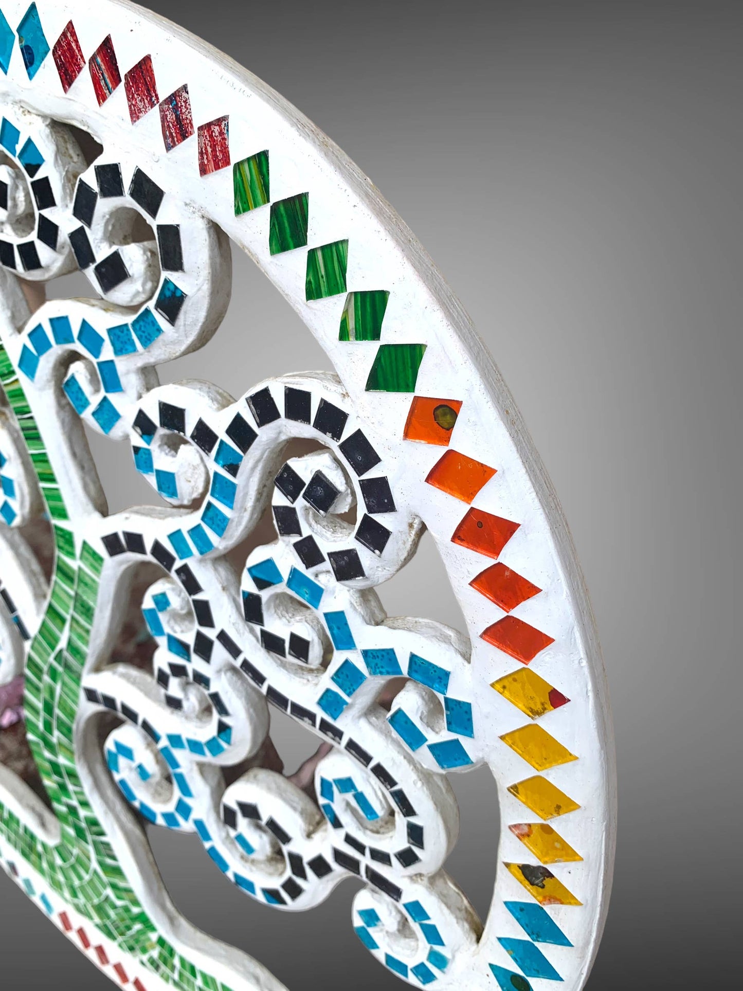 Tree of life wall plaque - mosaic glass-40cm