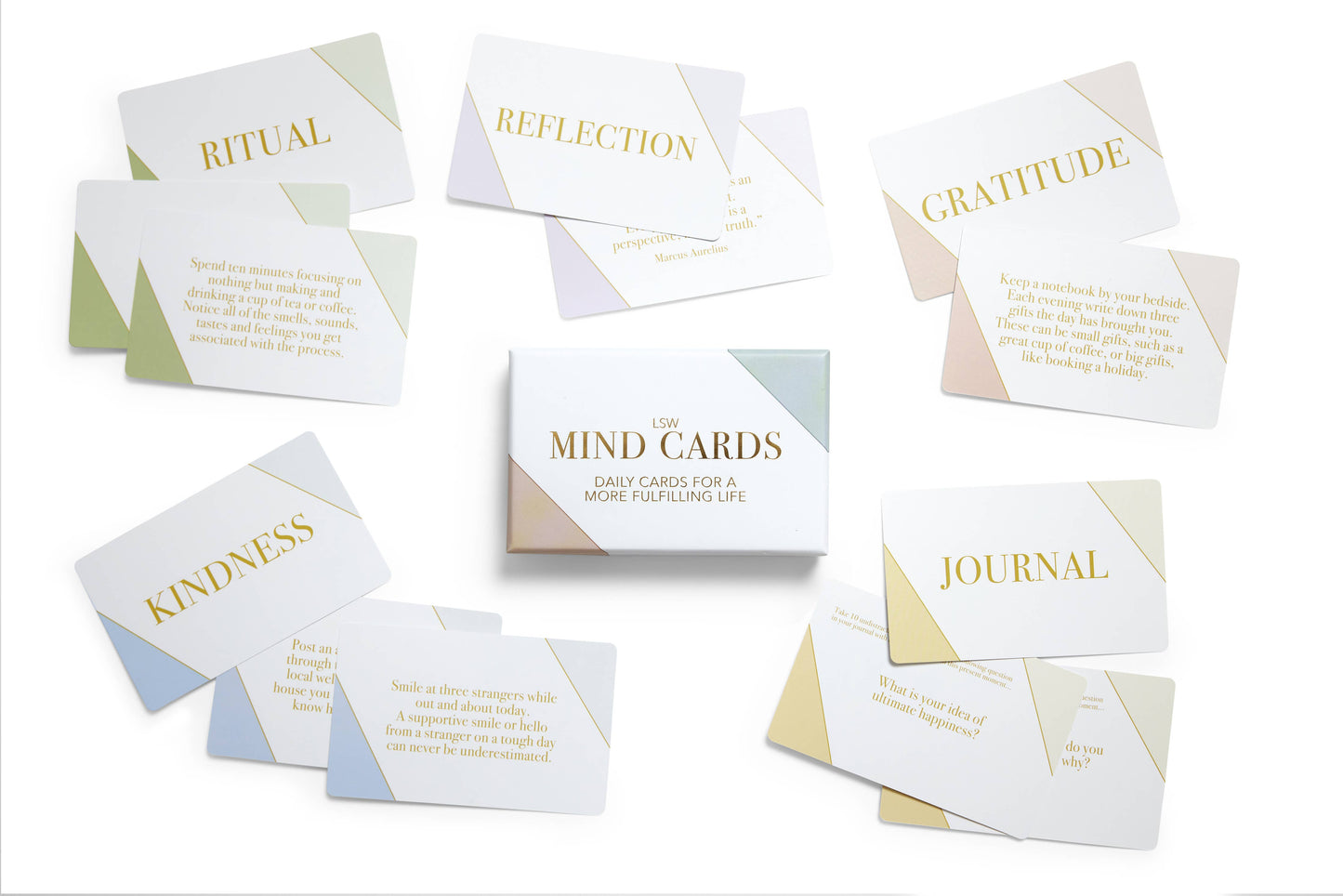 Mind Cards: Wellbeing Deck for Self-Care & Wellness Gift