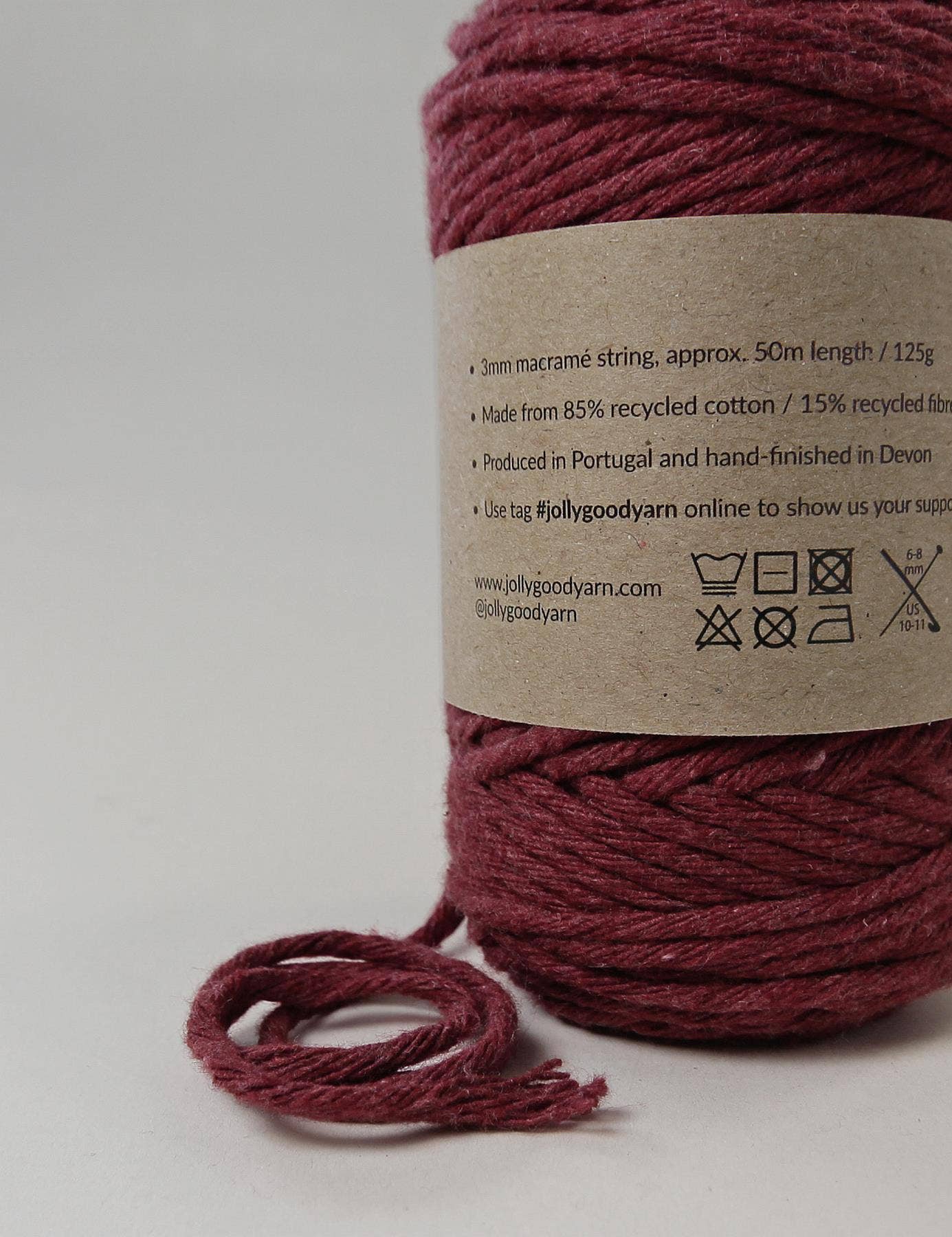 Tavistock Red 3mm Macrame String (50m)