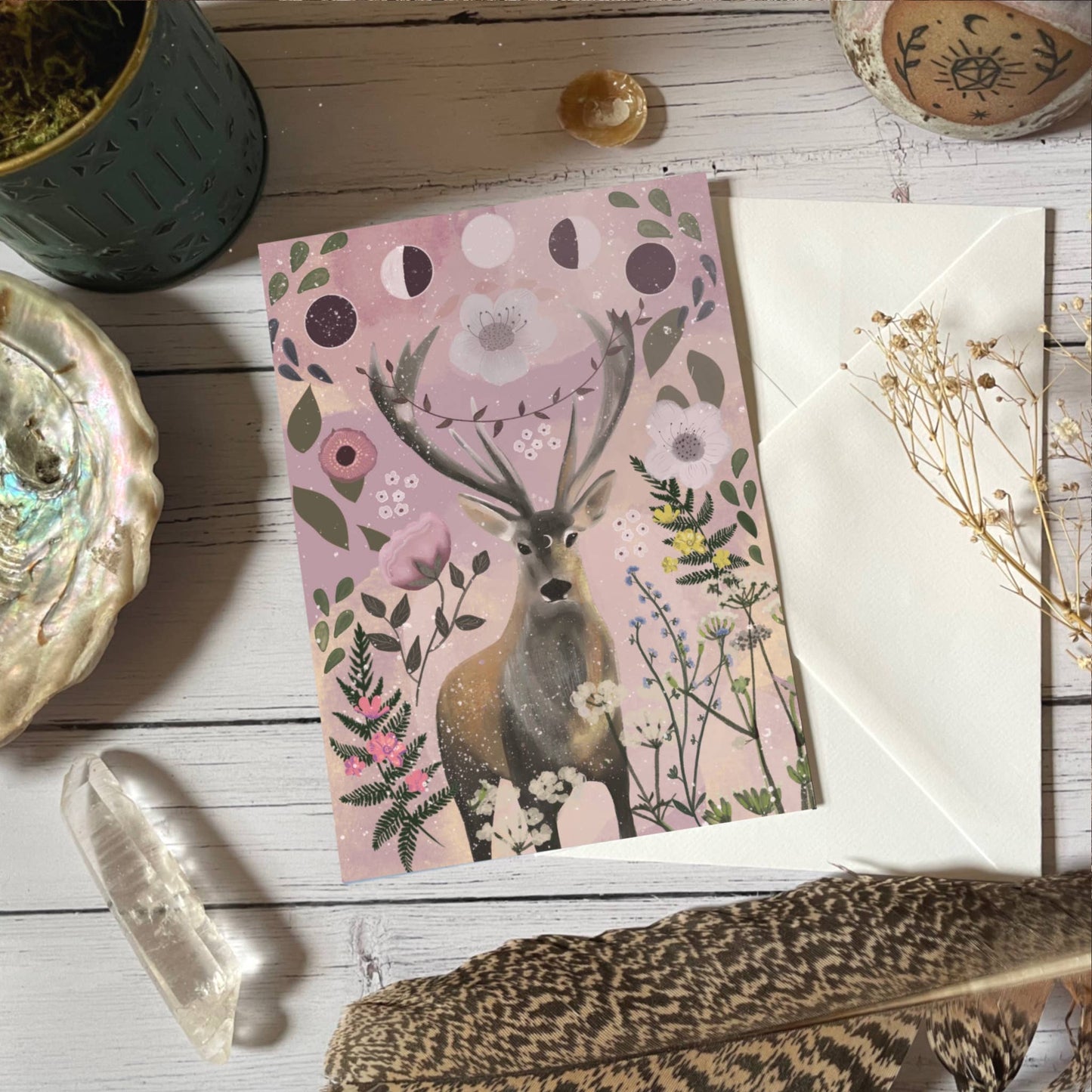 Wildflowers stag