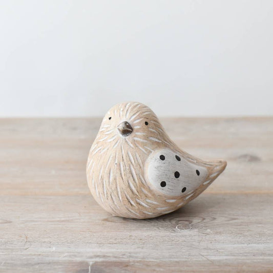 Terracotta Bird Ornament, 12cm