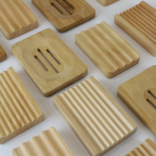 Wooden Soap Dishes In Three Styles