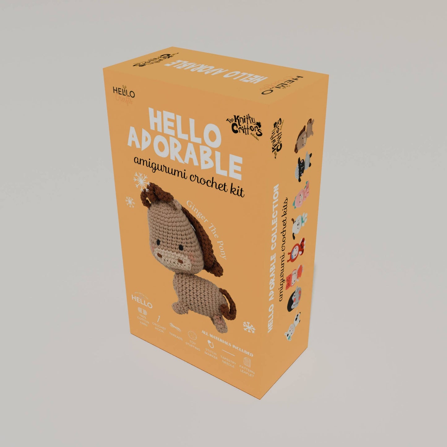 Knitty Critters Hello Adorable - Ginger The Pony