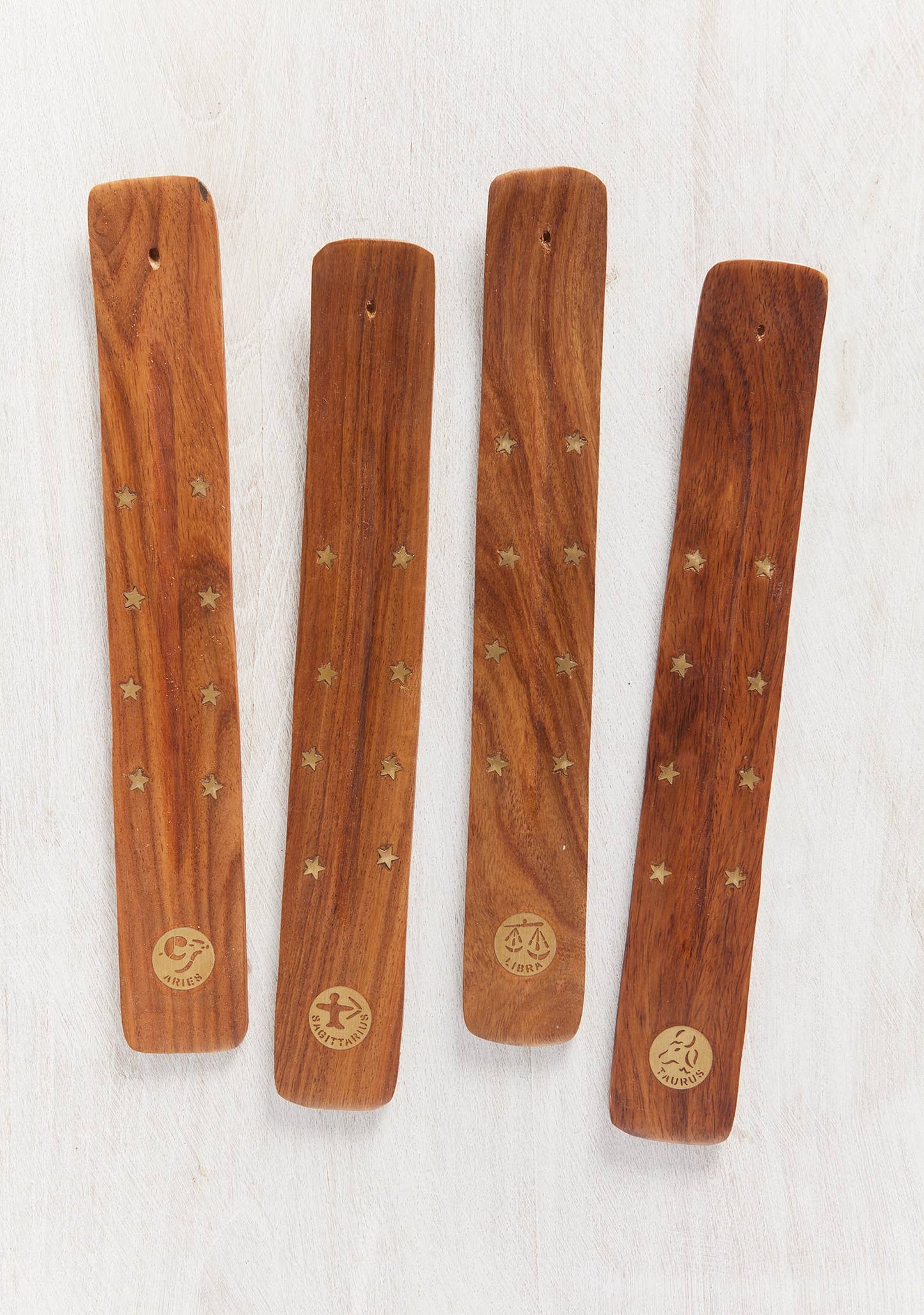 Zodiac Incense Holder, Natural, Brass