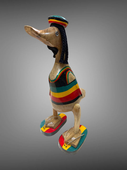 Bamboo Rasta Duck Ornament - 25cm
