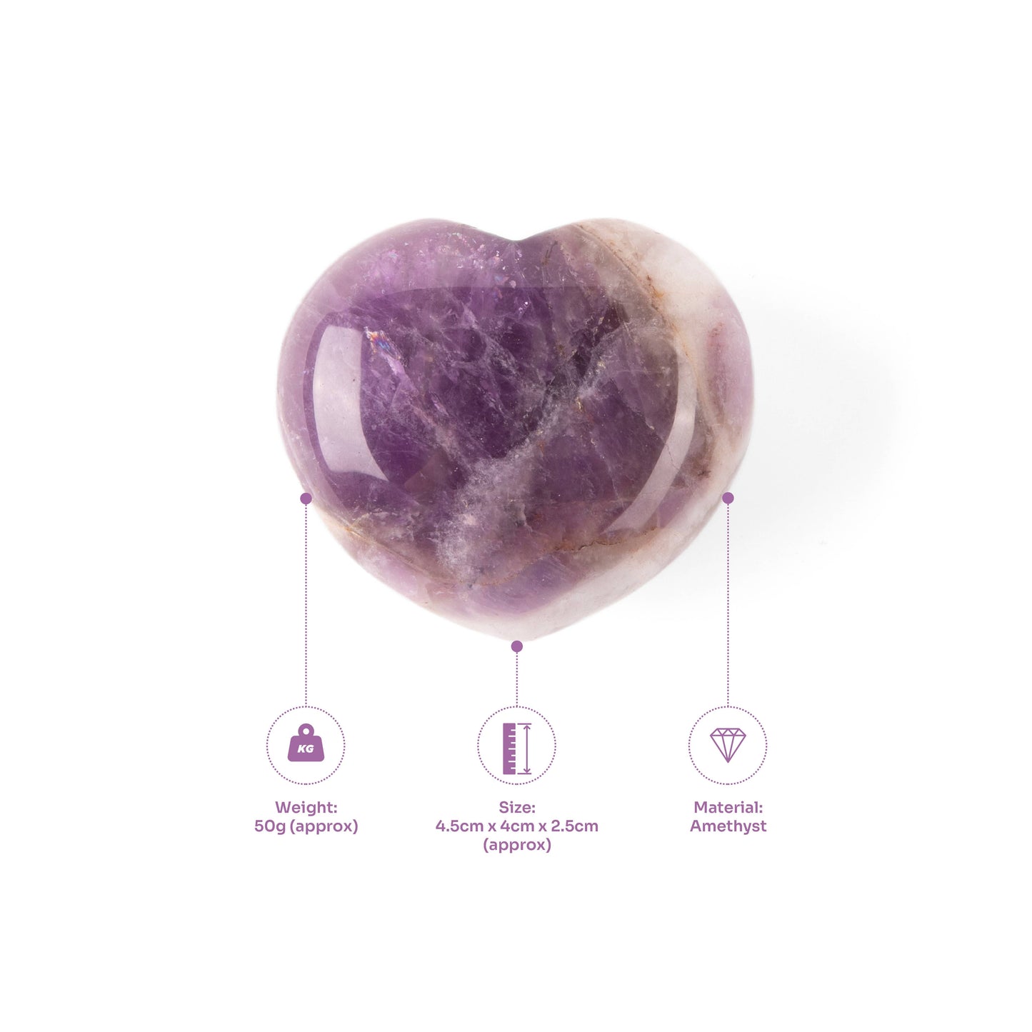 Crystal Hearts - Choice of 4 Crystals