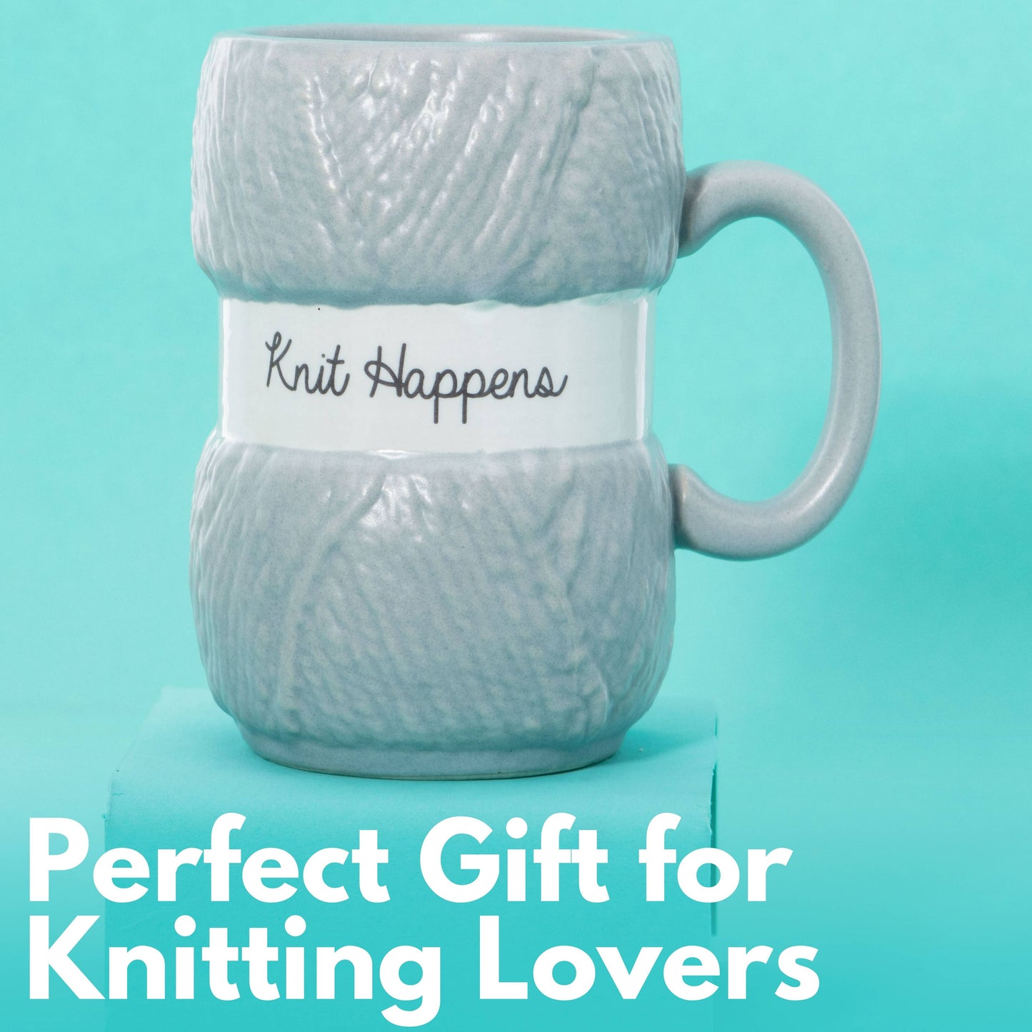 'Knit Happens' Yarn Knitting Mug - Knitting Gifts