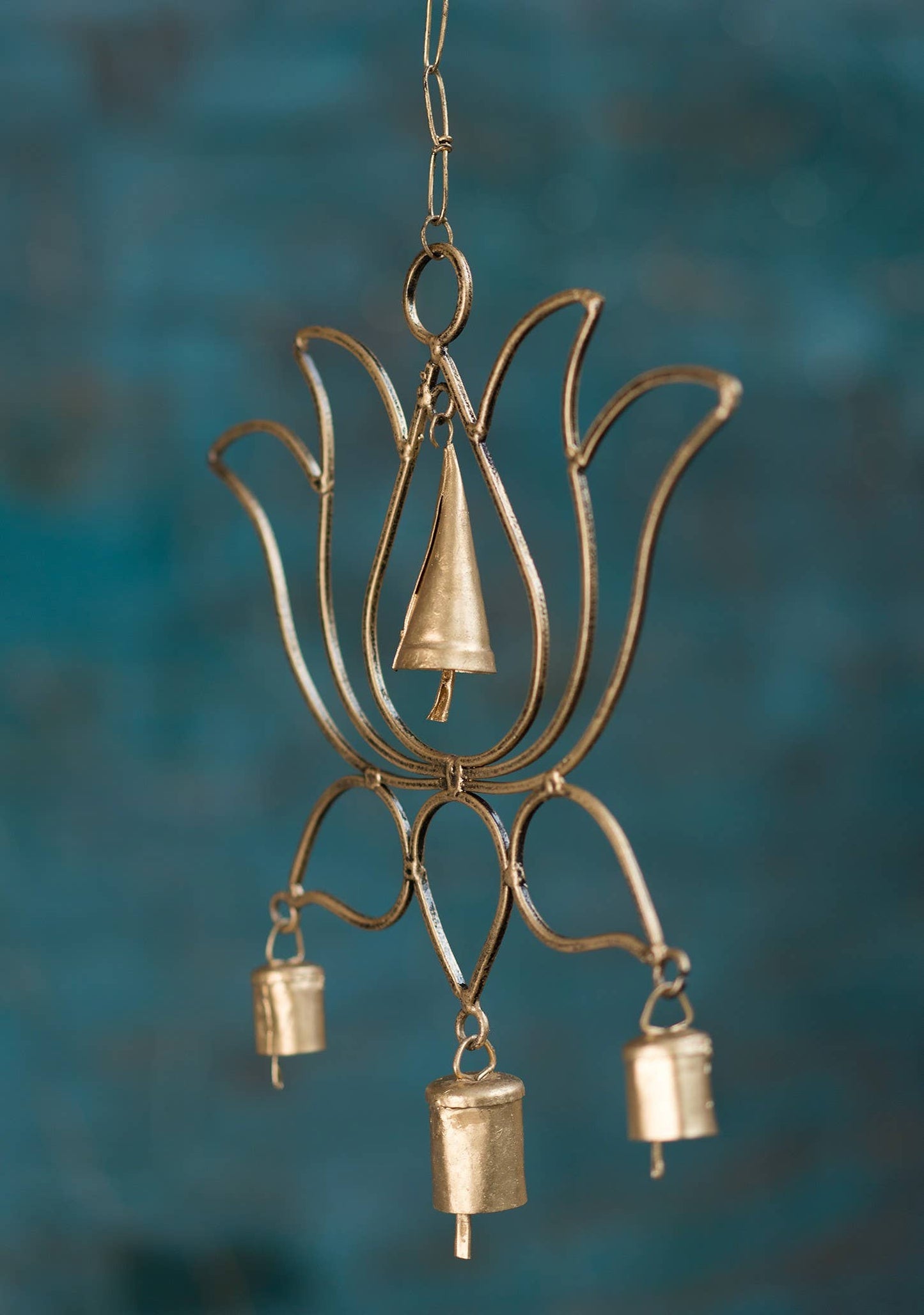Lotus Flower Windchime With Bells