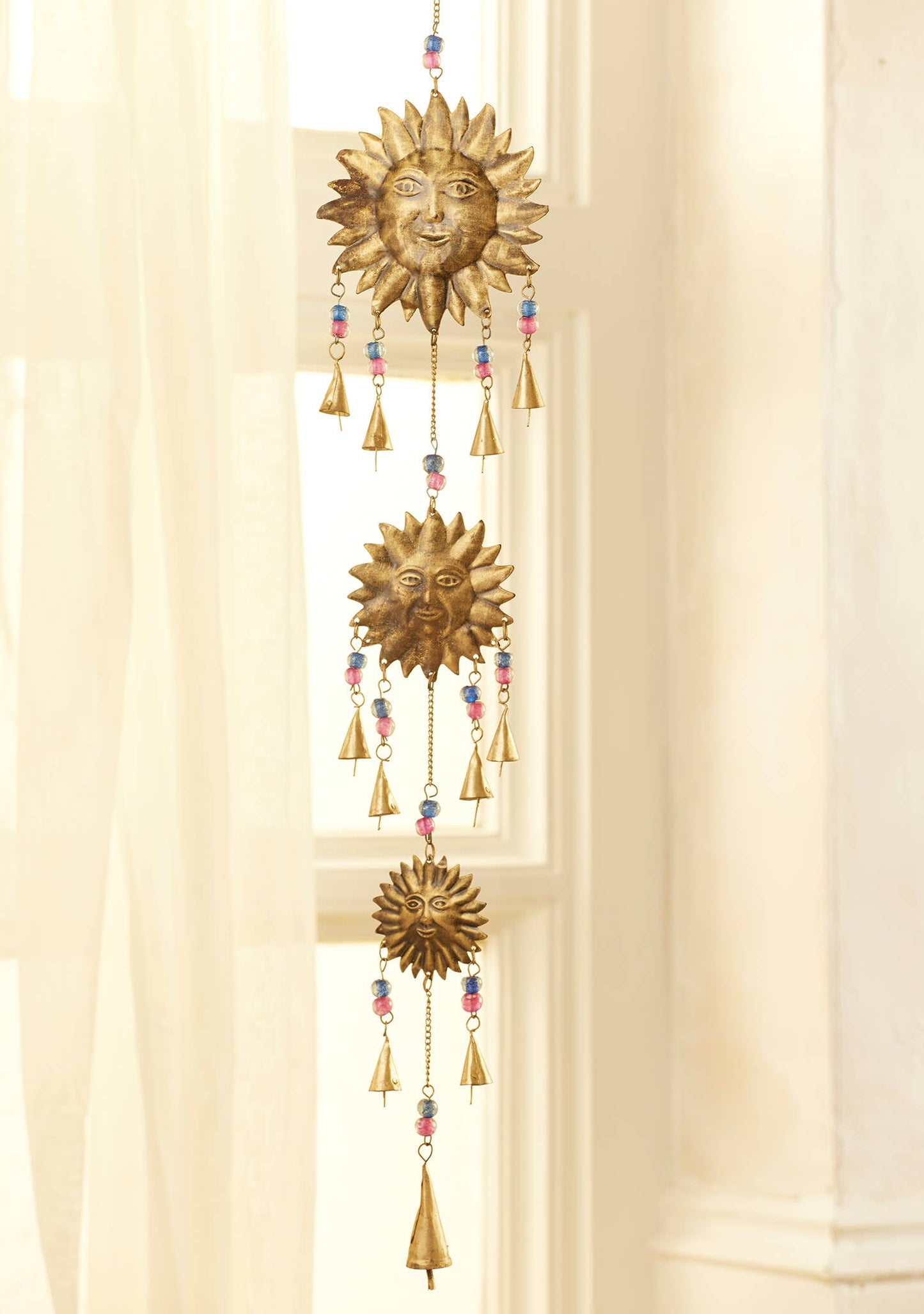 Sun Tiered Iron Windchime