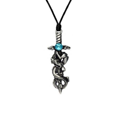 Dragon Pewter Necklace 2 - (USA-DDP)