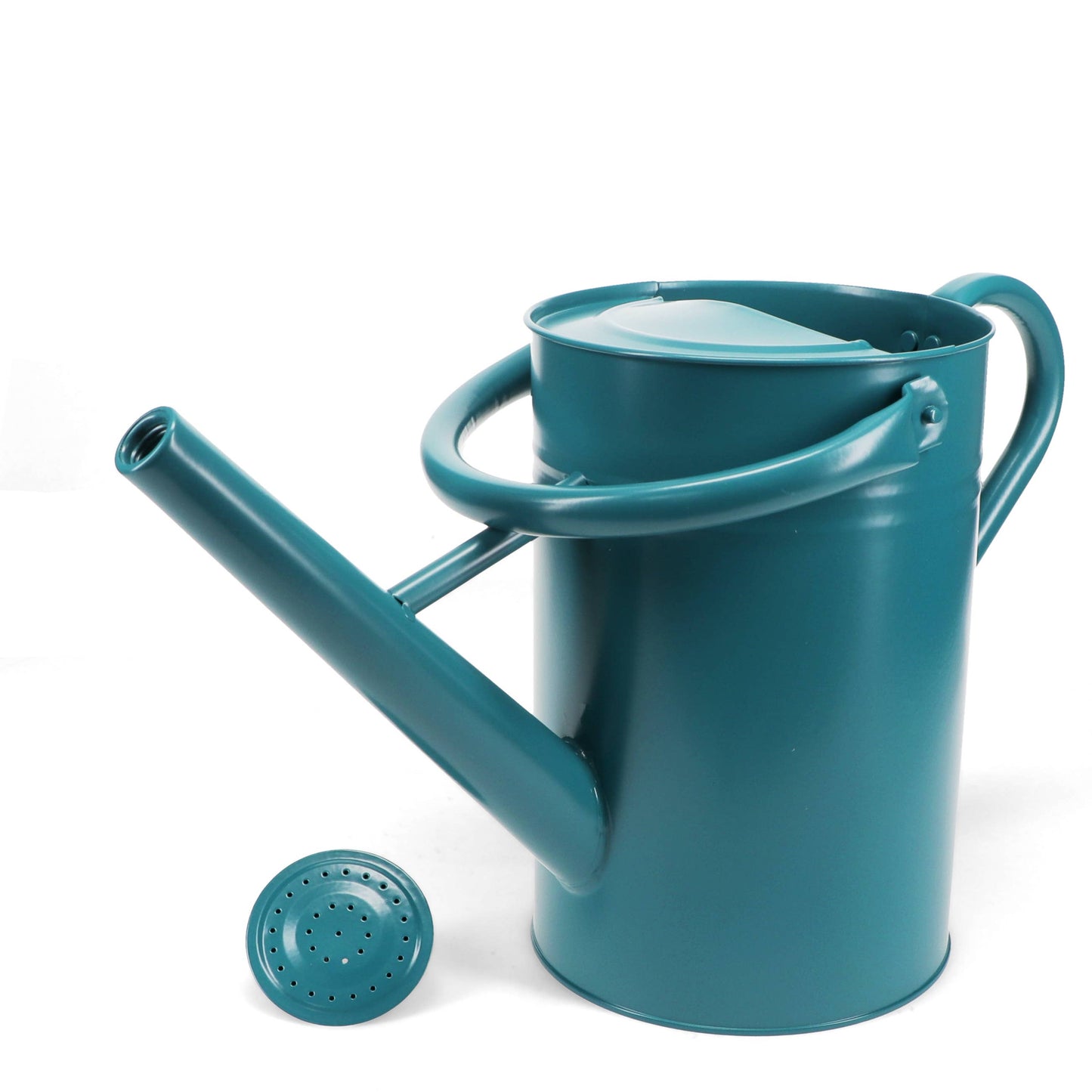Galvanised steel watering can 4.5L - Blue
