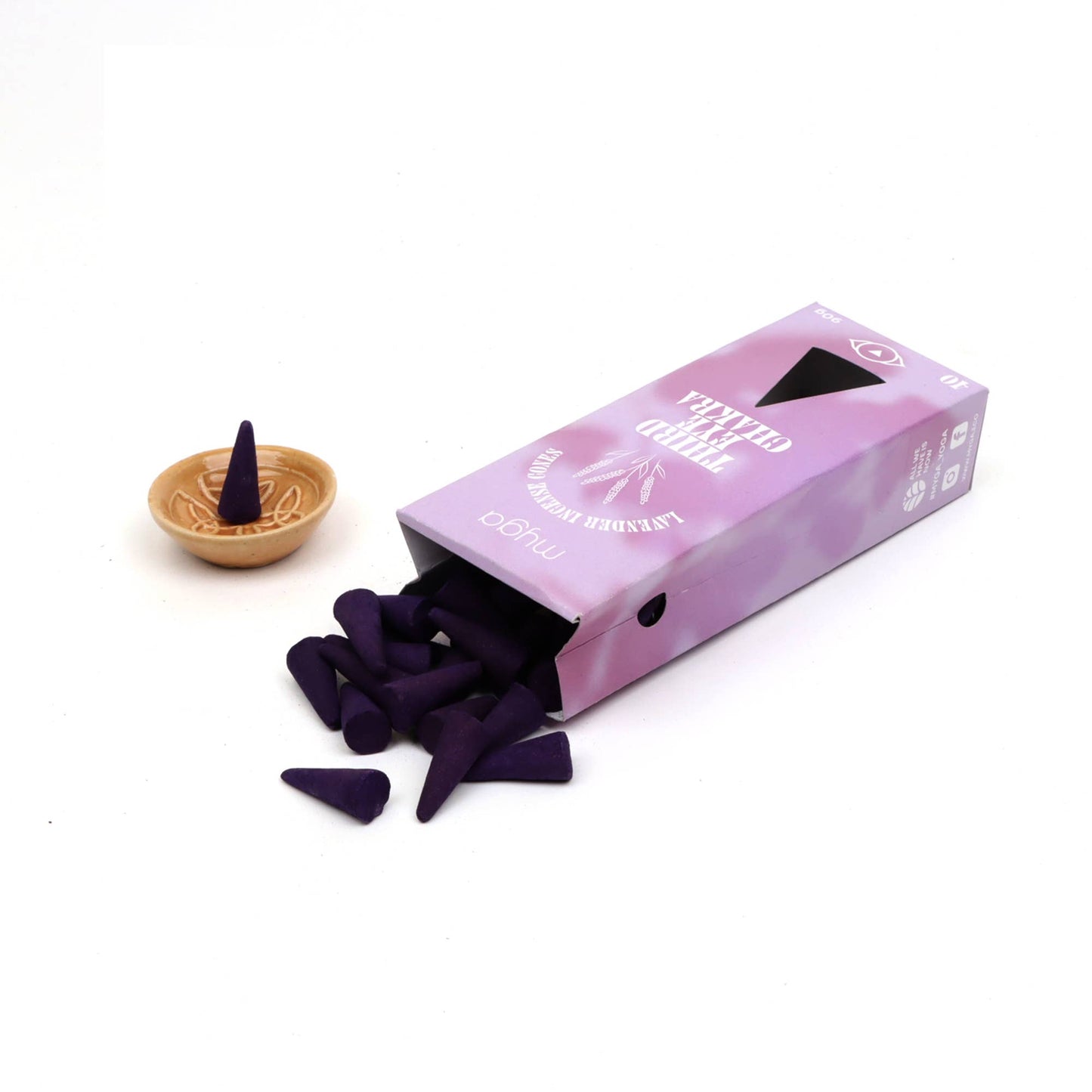 Chakra & Luck Incense Cones & Cone Holder