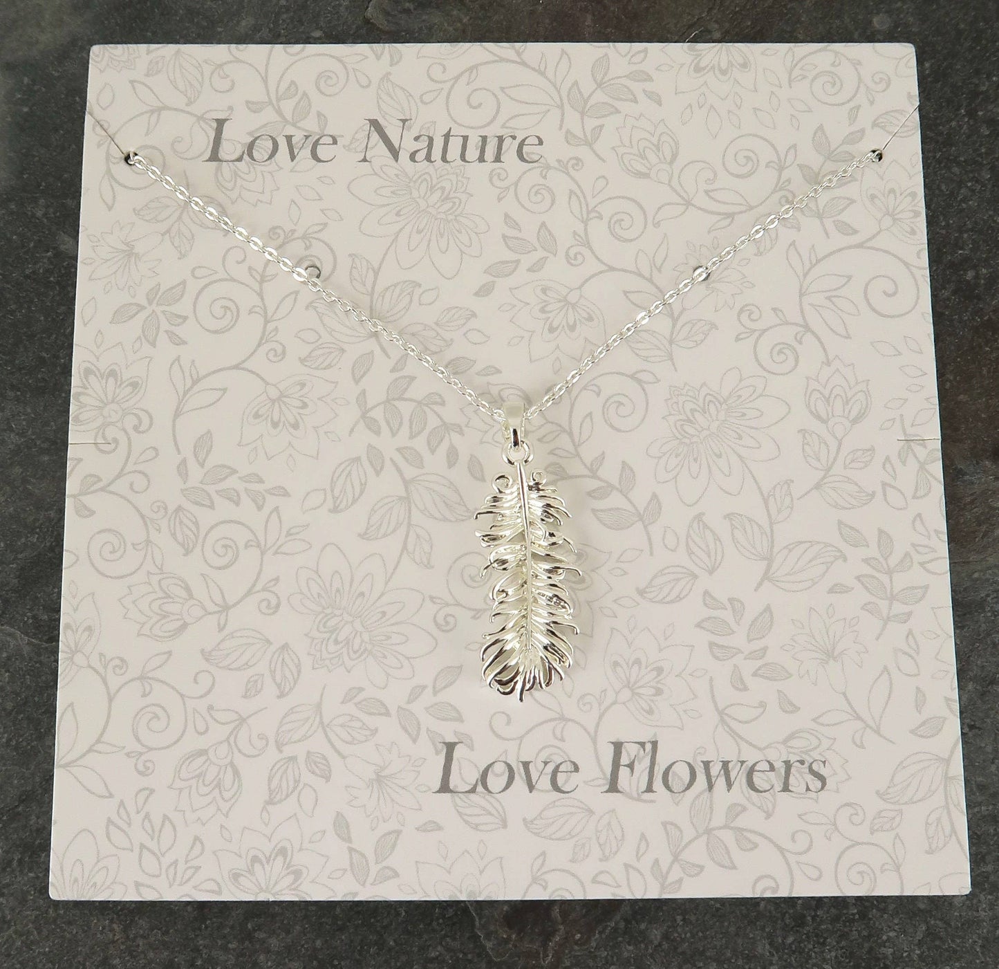 Feather Pendant Necklace