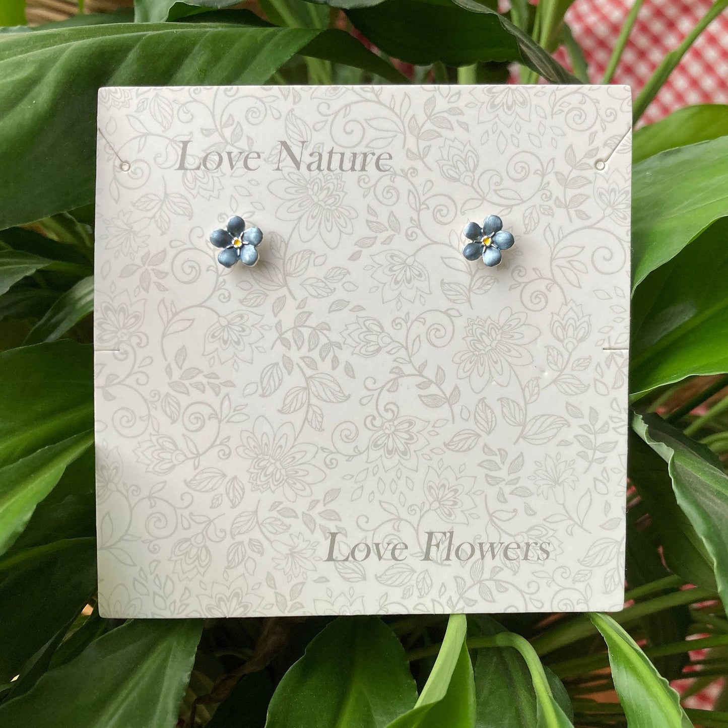 Forget Me Not Blue Flower Mini Stud Earring