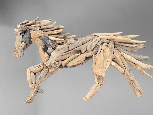 Driftwood Horse Wall Art plaque - 60 cm