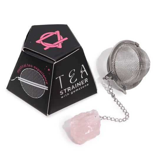 Tea Strainer - Rose Quartz