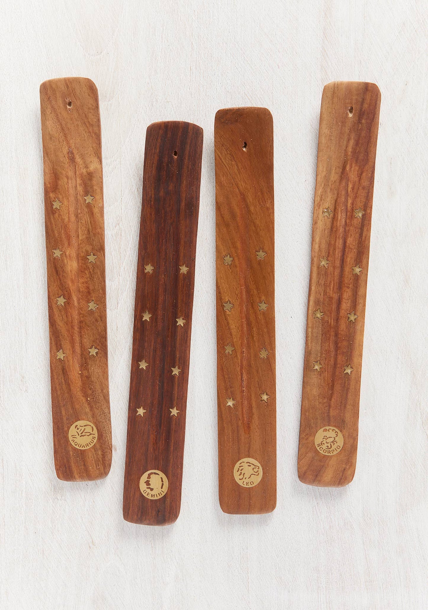 Zodiac Incense Holder, Natural, Brass