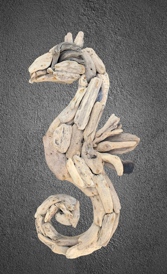 Driftwood Sea Horse Wall plaque - 60 cm