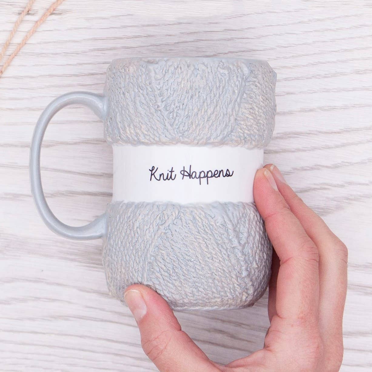 'Knit Happens' Yarn Knitting Mug - Knitting Gifts