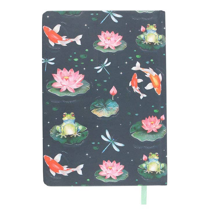 Lily Pad Pond Print A5 Notebook