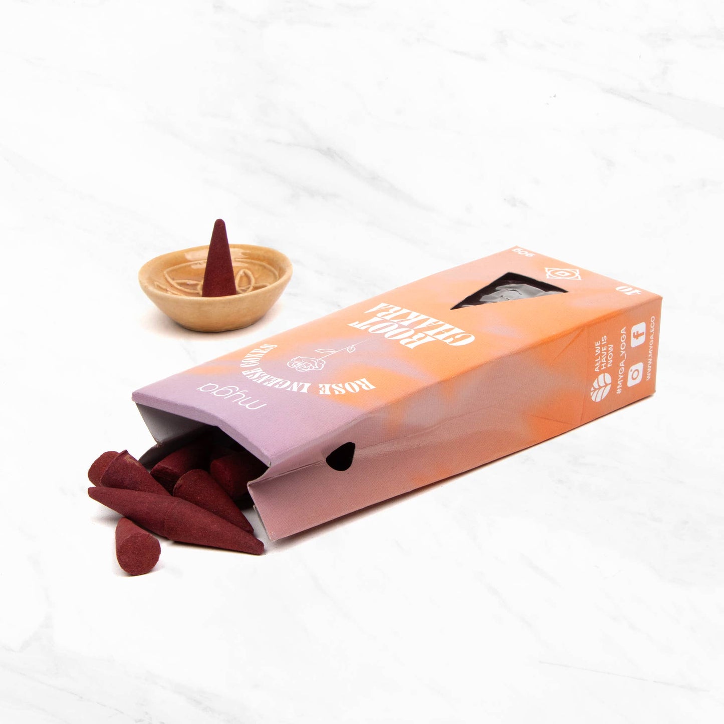 Chakra & Luck Incense Cones & Cone Holder