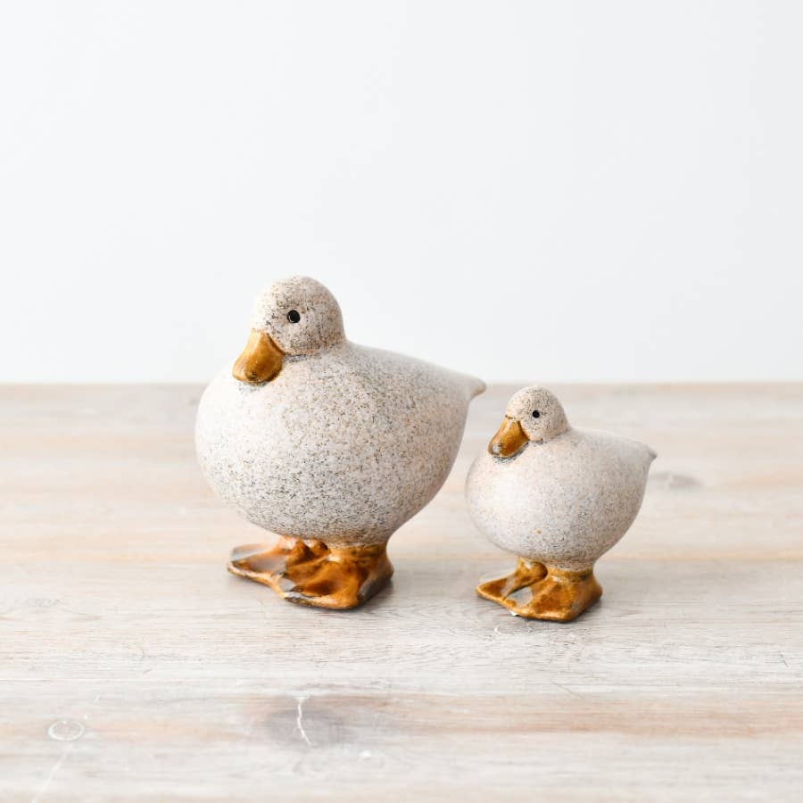 Speckle White fat Duck Deco, 12.1cm