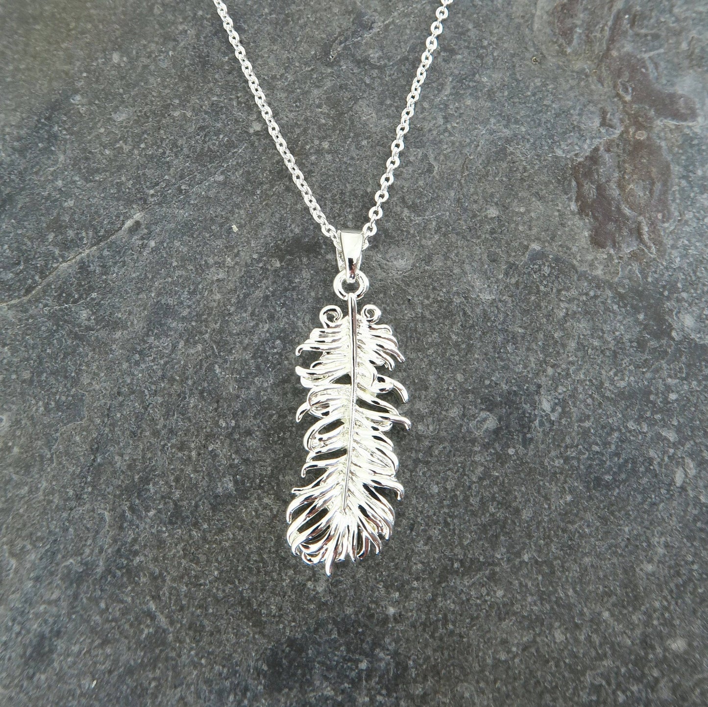 Feather Pendant Necklace