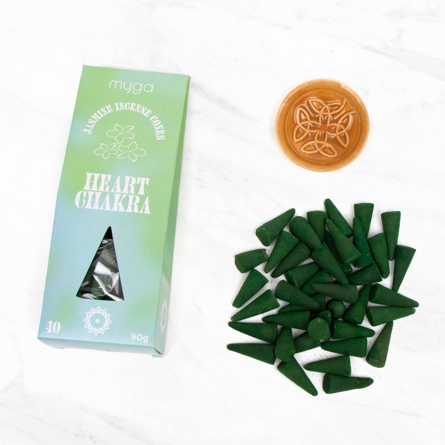 Chakra & Luck Incense Cones & Cone Holder