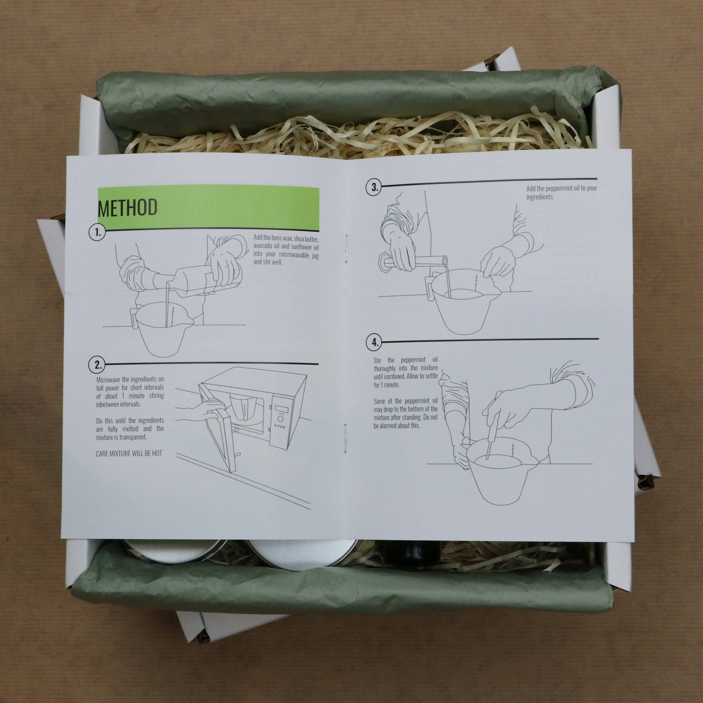 Make Six of Your Own Peppermint Lip Balms - A Cosy Crafts Kit