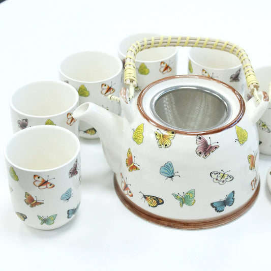 TeaP-02 - Herbal Teapot Set - Butterflies