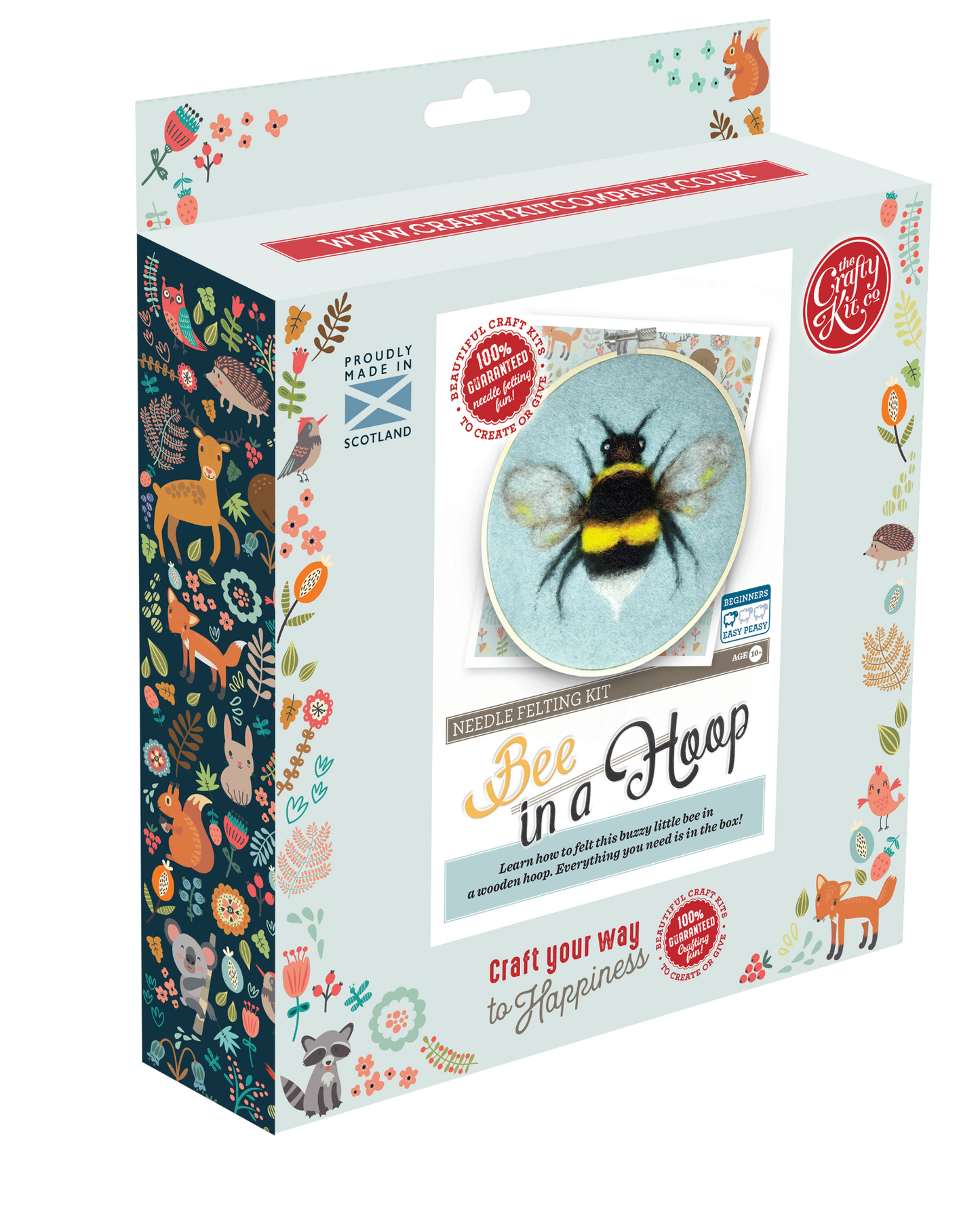 Bee in a Hoop Needle Felting Craft Kit