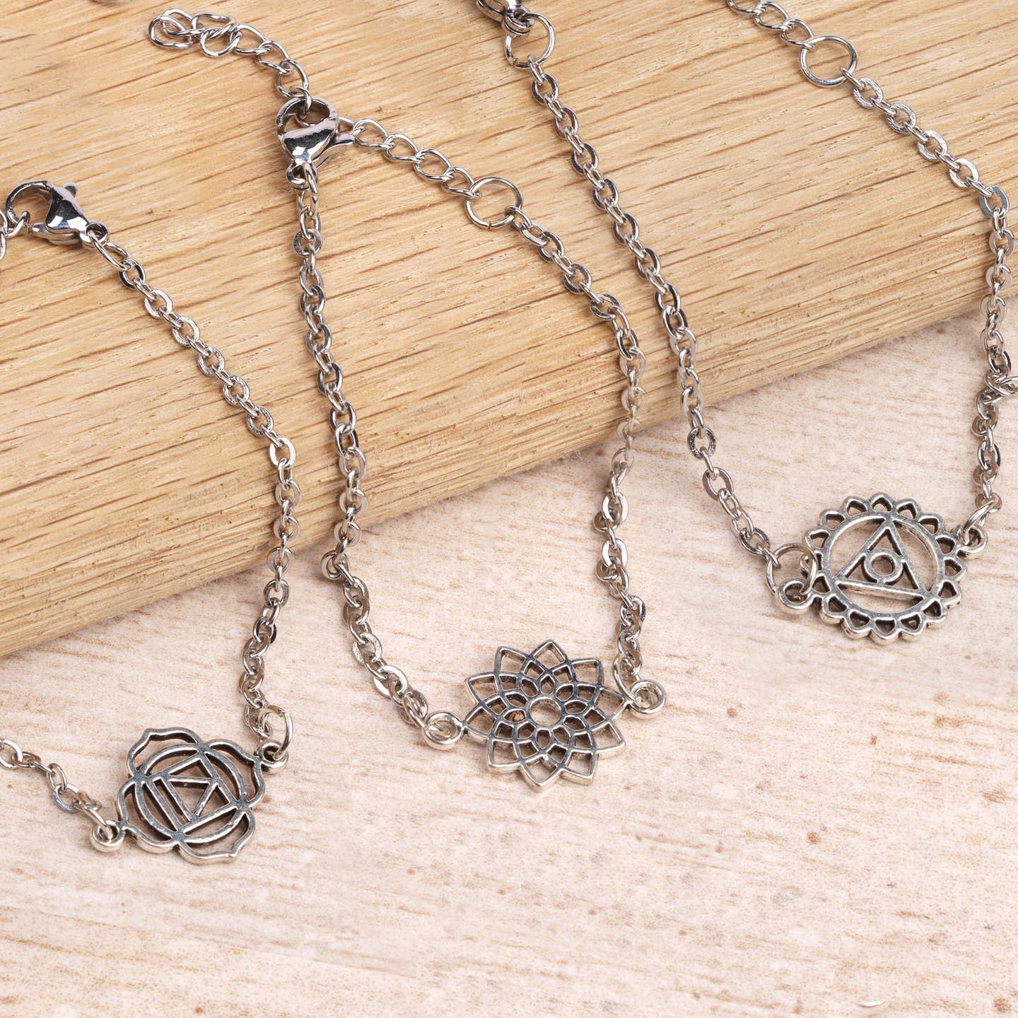 Myga Stainless Steel Chakra Bracelet